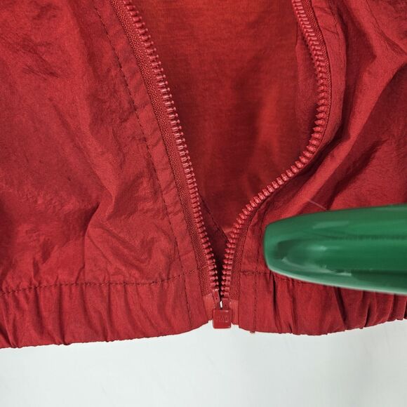 Ellesse Track Jacket Mens Large Nylon Red Navy Blue White Hooded HAS FLAWS - Picture 5 of 14